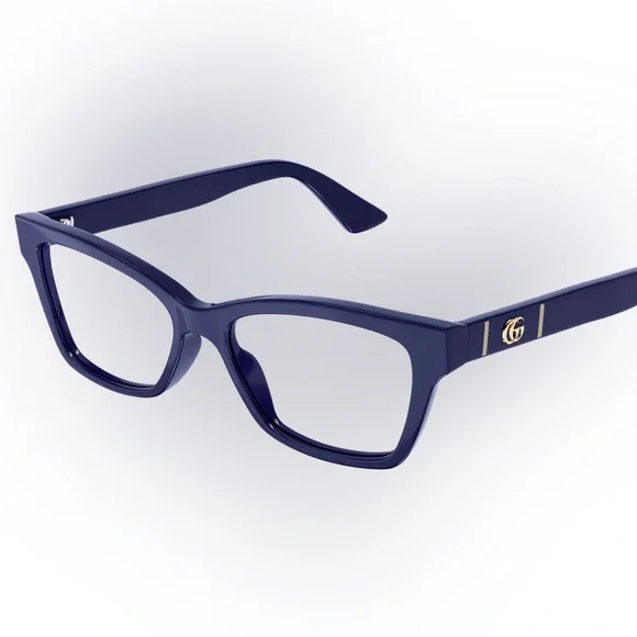 Gucci Women's Navy Blue Eyeglasses - Picture 2 of 10